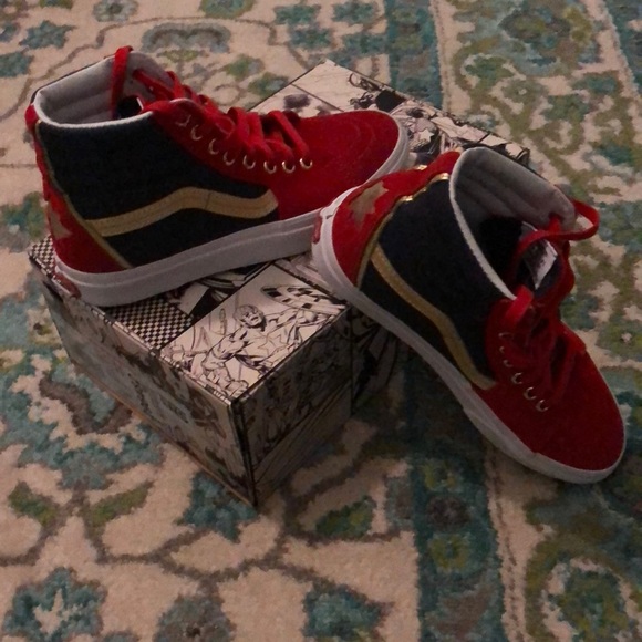 captain marvel vans size 8